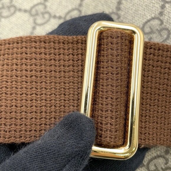 GUCCI Interlocking G GG Supreme Backpack PVC/Leather Beige/Brown 674147 - Picture 5 of 14